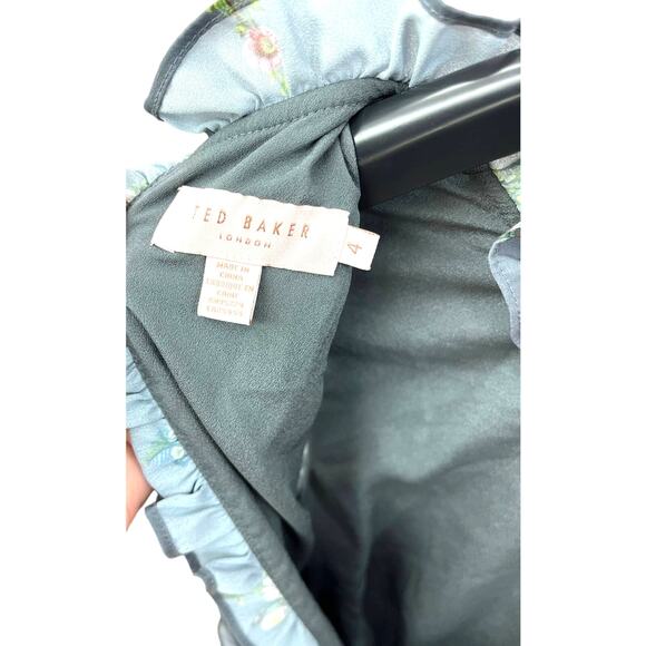 Ted Baker London Toppaz Oracle Plissé Dress 4 NWOT ORG $395 - Picture 9 of 9